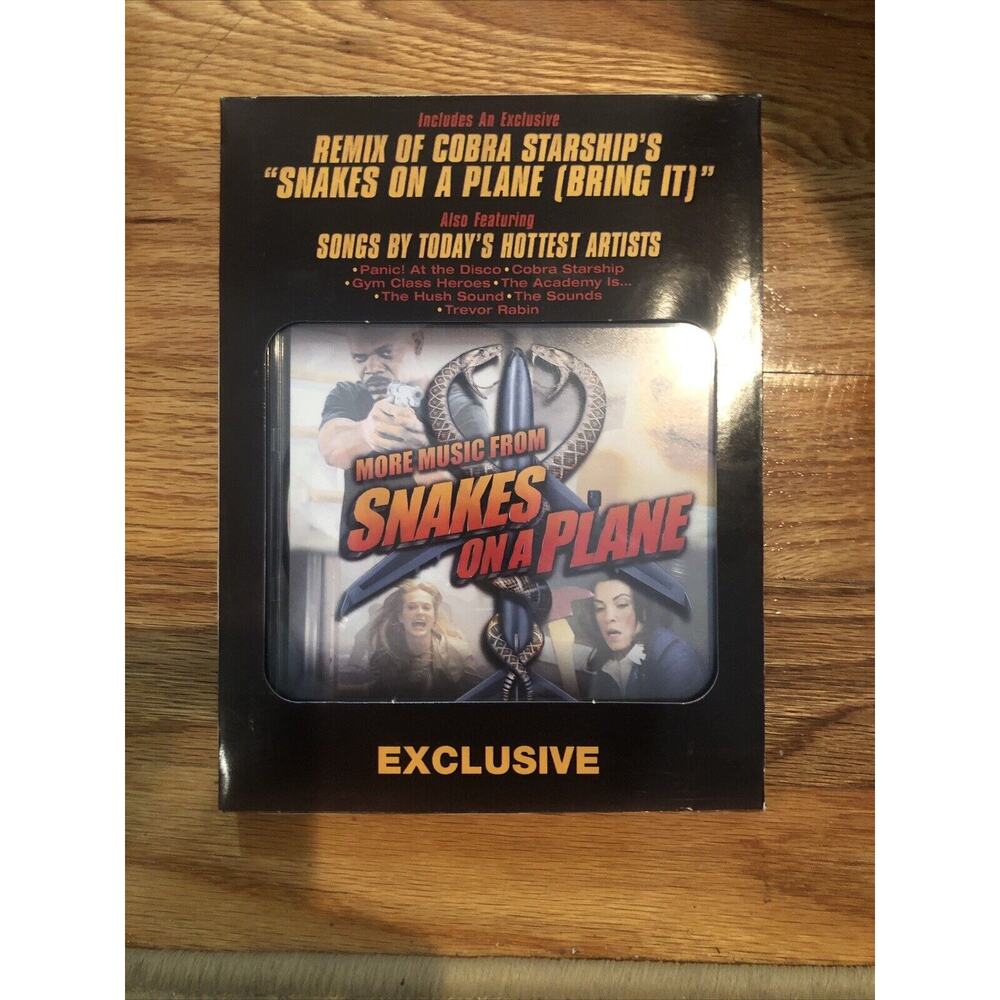 more hits SNAKES ON A PLANE soundtrack CD Panic at Disco Cobra Starship Tr Rabin